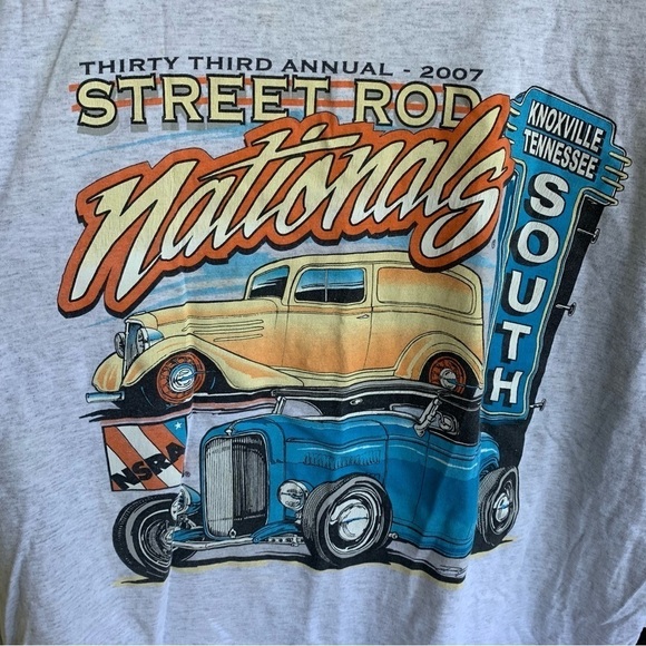 2007 33rd Annual Street Rod Nationals Tee Shirt Graphic Adult Size XL Knoxville - Picture 3 of 6